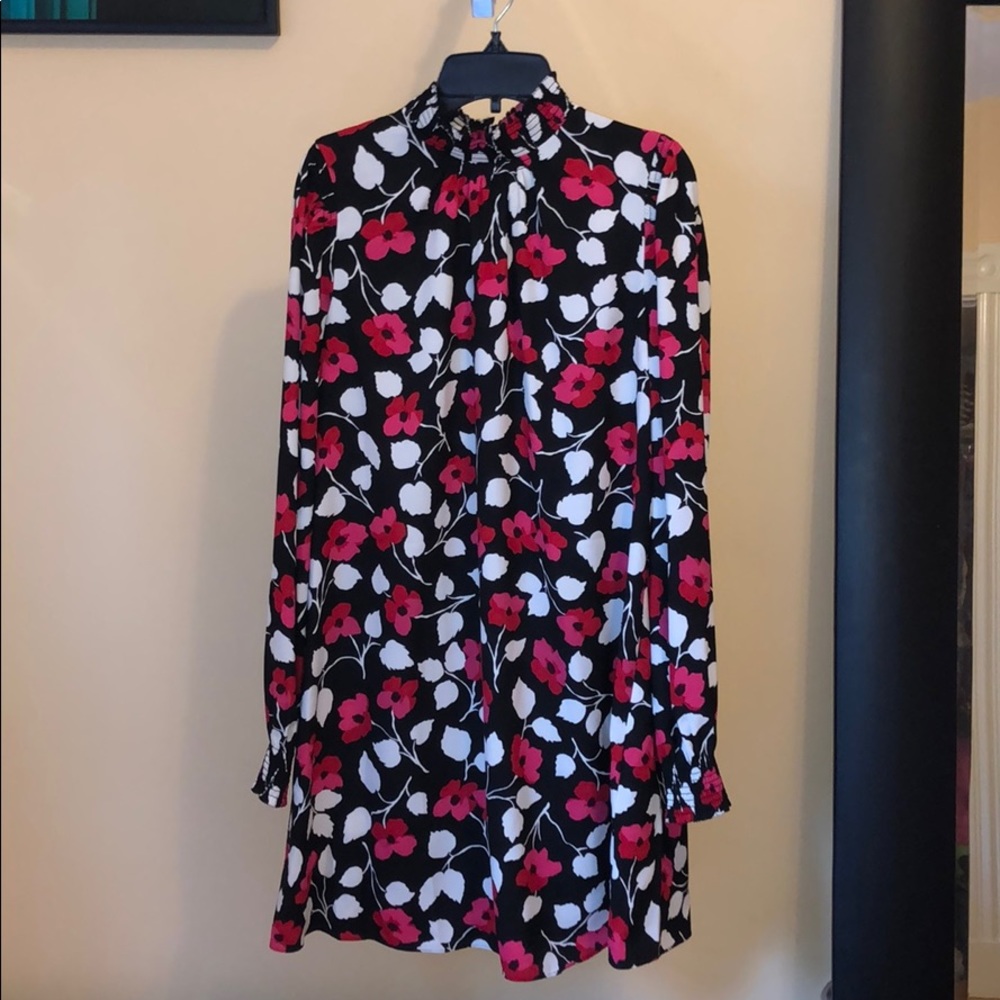 Kate Spade floral long sleeve shift dress